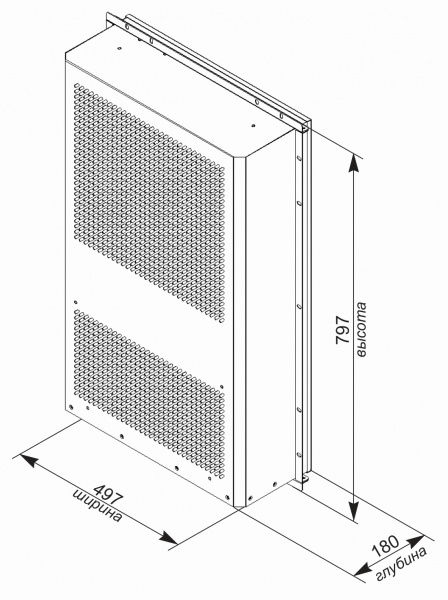 Кондиционер для уличного климатического шкафа UNISPLIT NS-1000S(1)W