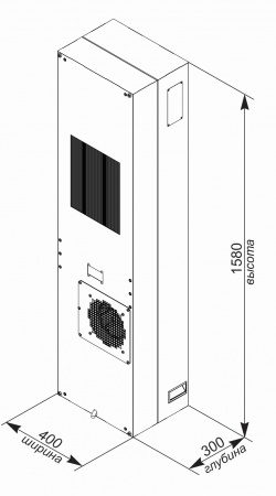Кондиционер для уличного климатического шкафа UNISPLIT MHW-325S(1)W
